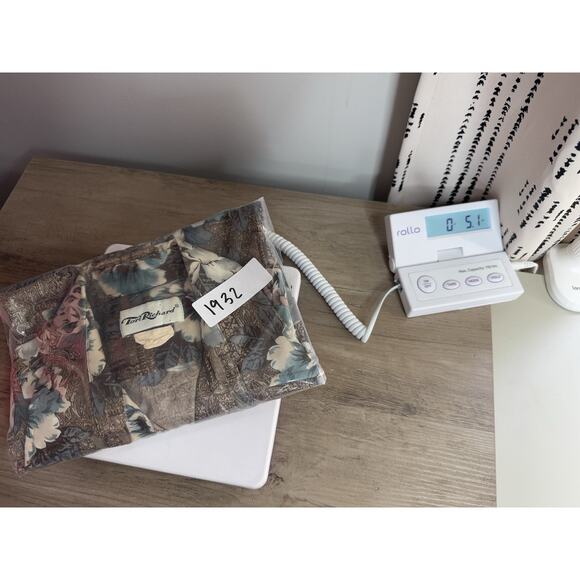 VTG 70s Tori Richard Hawaiian Shirt Mens L Flare Collar Japanese Flower Aloha - Picture 9 of 9